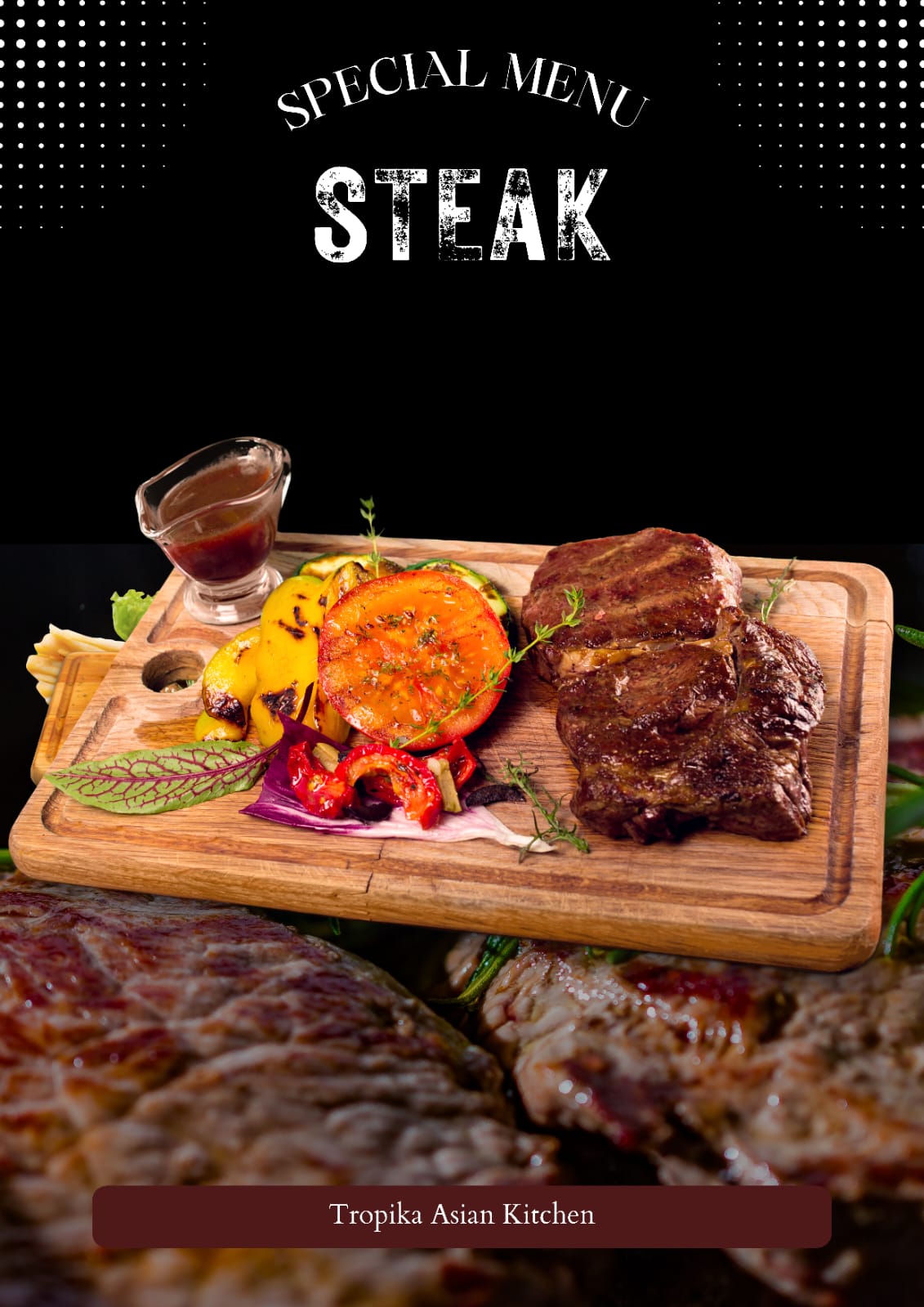 Tropika Asian Kitchen signature steak